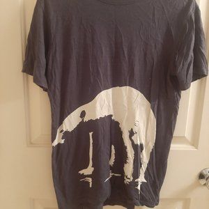 ONNO World Wildlife Fund Bamboo Polar Bear Tee, Gray, Unisex Small